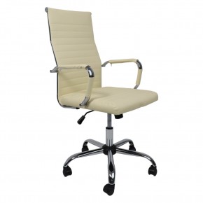 Кресло поворотное ELEGANCE, LIGHT, экокожа, кремовый